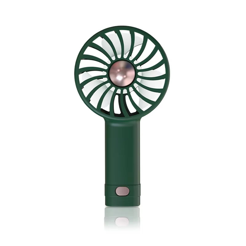 USB Charging Handheld Mini Fan Student Small Fan Portable Pocket Fan Desktop Fan Silent Small Fan Wind Power Built-In Aromathera