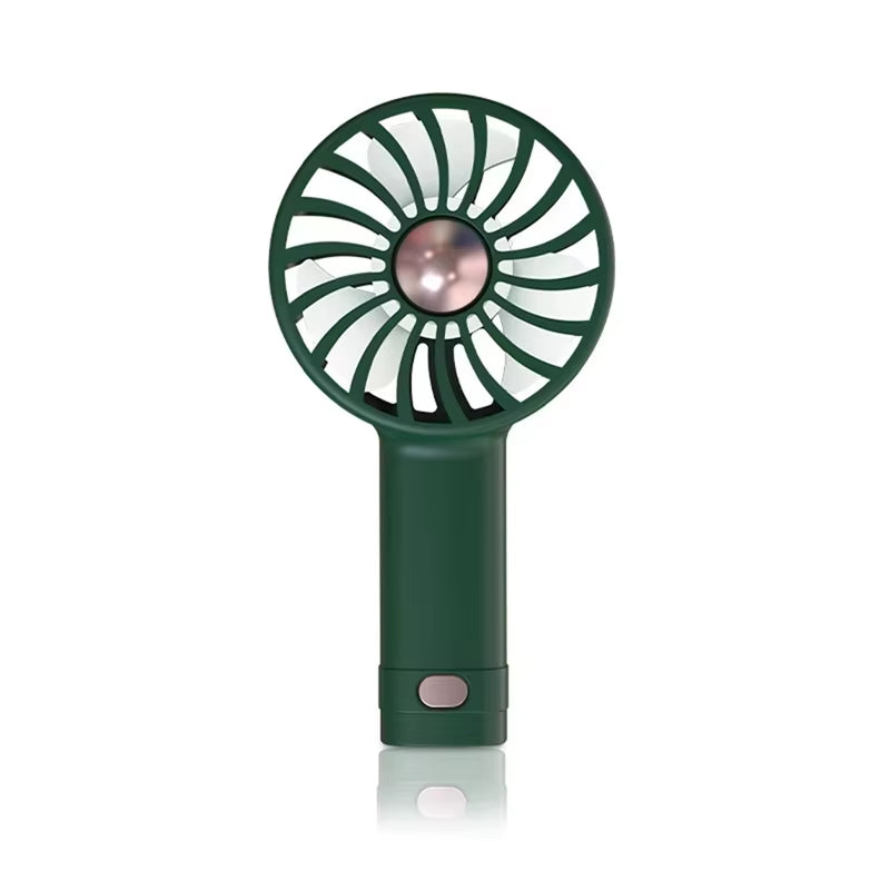 USB Charging Handheld Mini Fan Student Small Fan Portable Pocket Fan Desktop Fan Silent Small Fan Wind Power Built-In Aromathera