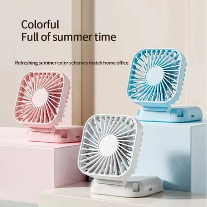 Mini Handheld Fan Mute Foldable Fan Multi-Functional Turbine Fan USB Rechargeable Portable Hanging Neck Fan Mini Table Fan
