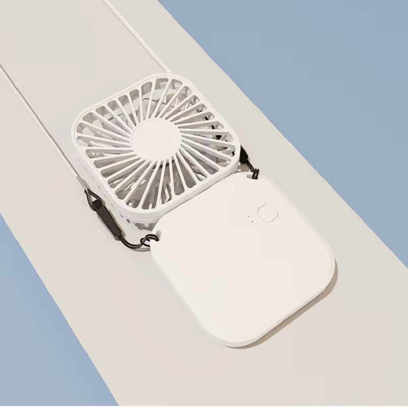 Mini Handheld Fan Mute Foldable Fan Multi-Functional Turbine Fan USB Rechargeable Portable Hanging Neck Fan Mini Table Fan