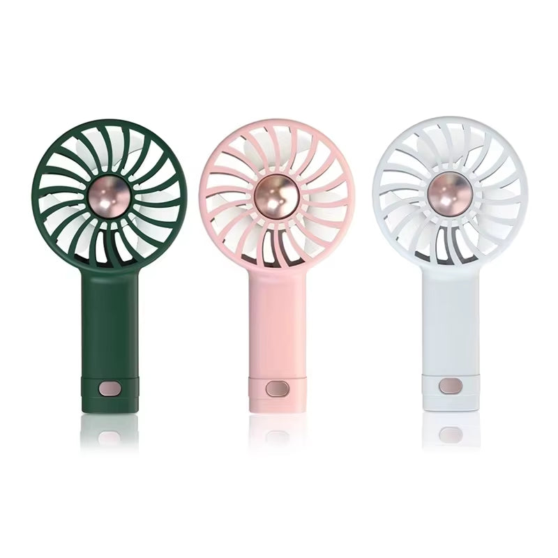 USB Charging Handheld Mini Fan Student Small Fan Portable Pocket Fan Desktop Fan Silent Small Fan Wind Power Built-In Aromathera