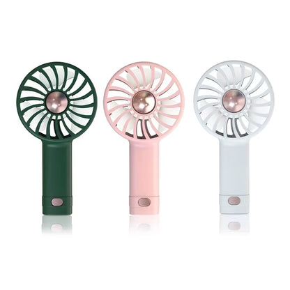 USB Charging Handheld Mini Fan Student Small Fan Portable Pocket Fan Desktop Fan Silent Small Fan Wind Power Built-In Aromathera