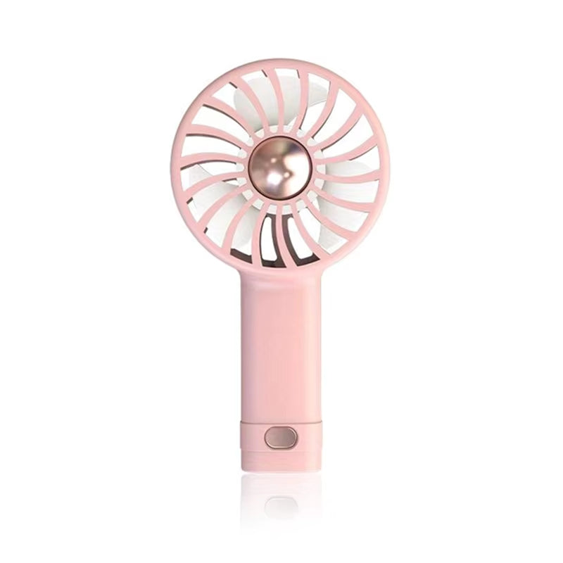 USB Charging Handheld Mini Fan Student Small Fan Portable Pocket Fan Desktop Fan Silent Small Fan Wind Power Built-In Aromathera